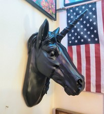 Black unicorn head for sale  Royal Oak