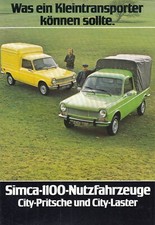 Simca 1100 commercial d'occasion  Expédié en Belgium