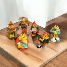 Estatuetas extravagantes de galinha de resina (6) decoração de fazenda cada uma com atividade exclusiva comprar usado  Enviando para Brazil