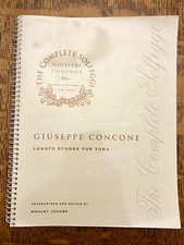 GIUSEPPE CONCONE LEGATO ETUDES FOR TUBA By Wesley Jacobs  comprar usado  Enviando para Brazil