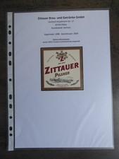 Bieretiketten zittauer brau gebraucht kaufen  Coesfeld