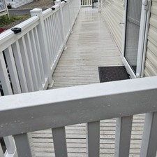 White upvc decking for sale  ACCRINGTON
