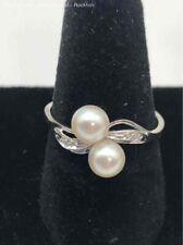 gold pearl diamond ring for sale  Indianapolis