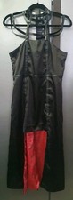 Black satin corset for sale  GRAYS