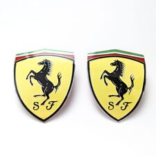 Emblema Ferrari Fender Shield ajuste 360 365 430 458 488 599 Califórnia 2 peças comprar usado  Enviando para Brazil