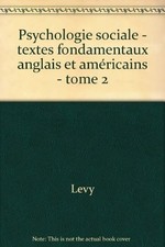 Psychologie sociale tome d'occasion  France
