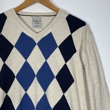 Argyle jumper knitted for sale  SKIPTON
