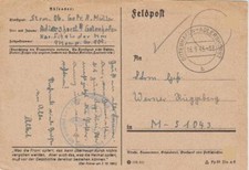 Feldpostkarte 1943 gotenhafen gebraucht kaufen  Deutschland