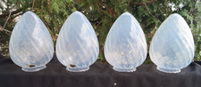 Luminária opalescente vintage 1950 MCM Vianne arte vidro redemoinho azul abajur abajur, usado comprar usado  Enviando para Brazil