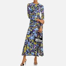 Vestido maxi Aqua High Slit com estampa floral abstrata Bloomingdales exclusivo tamanho P comprar usado Vestido maxi Aqua High Slit com estampa floral abstrata Bloomingdales exclusivo tamanho P comprar usado  Enviando para Brazil