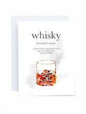 Whisky definition card for sale  WALSALL