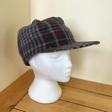 Chapéu Stockman de inverno lã lã com aba de orelha dobrável cinza xadrez tamanho único comprar usado  Enviando para Brazil