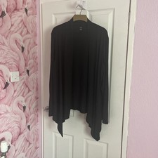 Black waterfall cardigan for sale  GLASGOW