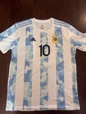 Camiseta de futebol Adidas oficial 2021 Argentina Copa América Lionel Messi tamanho XL comprar usado  Enviando para Brazil