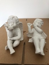 Pair porcelain cherub for sale  POTTERS BAR