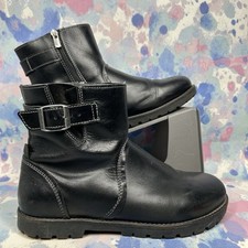 Bota de Moto Birkenstock Stowe Feminina de Couro com Zíper Fivela Tamanho 7 comprar usado  Enviando para Brazil