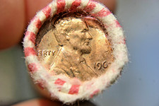 1967 LINCOLN CENT ORIGINAL BANK WRAP ROLL OBW 50c PENNY ROLL comprar usado  Enviando para Brazil