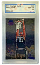 Usado, LISTA DE OBSERVAÇÃO OFERTA-PAGUE AGORA-1997 Stadium Club #201 Tim Duncan RC OTC pré-classificado 10 comprar usado  Enviando para Brazil