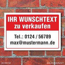 Schild wunschtext vermieten gebraucht kaufen  Bad Driburg