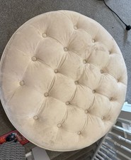 Pink velour pouffe for sale  KIDDERMINSTER