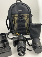 Kit Nikon D60 com lentes Gold Edition 18-55mm e 55-200mm com mochila Canon 200dg comprar usado  Enviando para Brazil