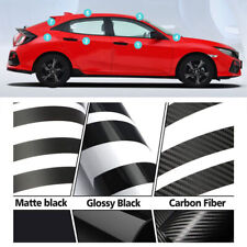 Usado, Preto Fosco Chrome Delete Blackout Window Trim para 2016-21 Honda Civic Hatchback comprar usado  Enviando para Brazil