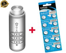 Usado, Adaptador de batería PRAKTICA + 10 baterías LR44 Reemplaza PX21, TR133R, V21PX.. comprar usado  Enviando para Brazil