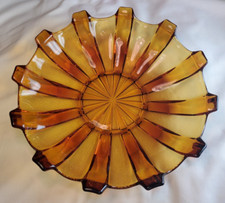 Amber pressed glass for sale  SALISBURY
