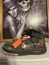 Nike Air Force 1 Médio Off-White Preto tamanho 11 comprar usado  Enviando para Brazil