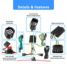 Conector de fiação para 11-20 Dodge Grand Caravan 4 pinos reboque engate chicote de fios comprar usado  Enviando para Brazil