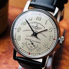 Radziecki zegarek na rękę Sturmanskie Vintage Pobeda zegarek mechaniczny Jurij Gagarin ZSRR na sprzedaż  Wysyłka do Poland