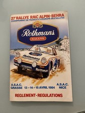 Programme rallye rmc d'occasion Programme rallye rmc d'occasion  Villefranche-sur-Mer