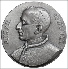 Medaglia papa pio usato  Due Carrare