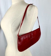 Usado, Bolsa de ombro Thomaz Rabelo couro vermelho bolsa plana 11,25 X 5 polegadas totalmente forrada comprar usado  Enviando para Brazil