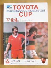 1981/1982 Toyota World Club Cup Final FLAMENGO v LIVERPOOL *Programa de Condição Muito Bom* comprar usado  Enviando para Brazil