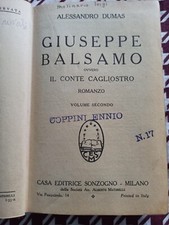 Balsamo alessandro dumas usato  Napoli