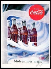 1953 Garrafas de Coca-Cola em freezer gelado Midsummer Magic anúncio impresso vintage comprar usado  Enviando para Brazil