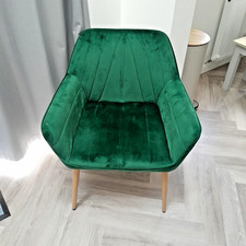 Velvet padded seat for sale  HULL