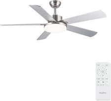 Silver ceiling fan for sale  SALFORD