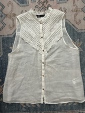 zara white knit blouse for sale  Tampa