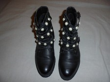 Bottines noires perles d'occasion  Peymeinade