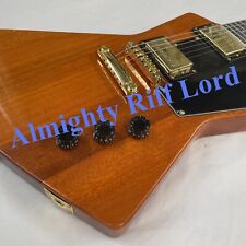 Usado, EUA Brown Explrer Guitarra Elétrica Ouro H-H Captadores 6 Cordas Corpo Sólido Frete Grátis comprar usado  Enviando para Brazil