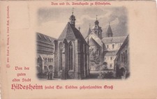 AK - Hildesheim, Katedra i St.Annakapelle, ok. 1900, tektura na sprzedaż  Wysyłka do Poland