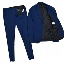 LINDBERGH Białe Superflex Granatowe Męskie spodnie garniturowe 48 na sprzedaż LINDBERGH Białe Superflex Granatowe Męskie spodnie garniturowe 48 na sprzedaż  PL