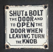 Shut bolt door for sale  UK