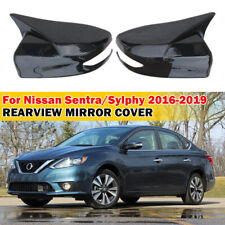 Tampas de espelho retrovisor aparência fibra de carbono para Nissan Sentra/Sylphy 2016-2019 comprar usado  Enviando para Brazil