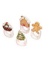 Christmas napkin rings for sale  FALKIRK
