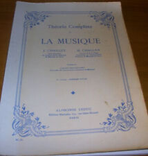 Théorie musique chailley d'occasion  France
