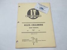 Service manual allis for sale  Edinburg