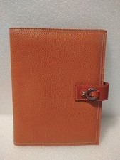 Tablet organizador de fichário Franklin Covey Padfolio couro pebbled laranja 9,25x7" comprar usado  Enviando para Brazil